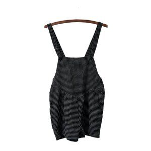 Urban Renewal Black White Woven Short Overalls Size XSmall
